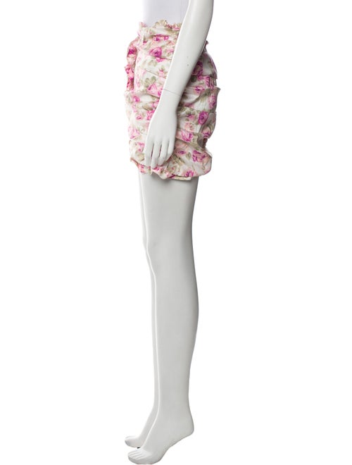 For Love & Lemons Floral Print Mini Skirt