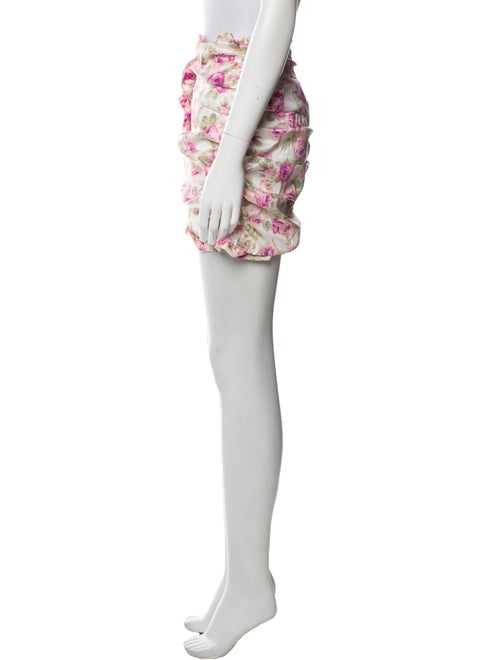 For Love & Lemons Floral Print Mini Skirt