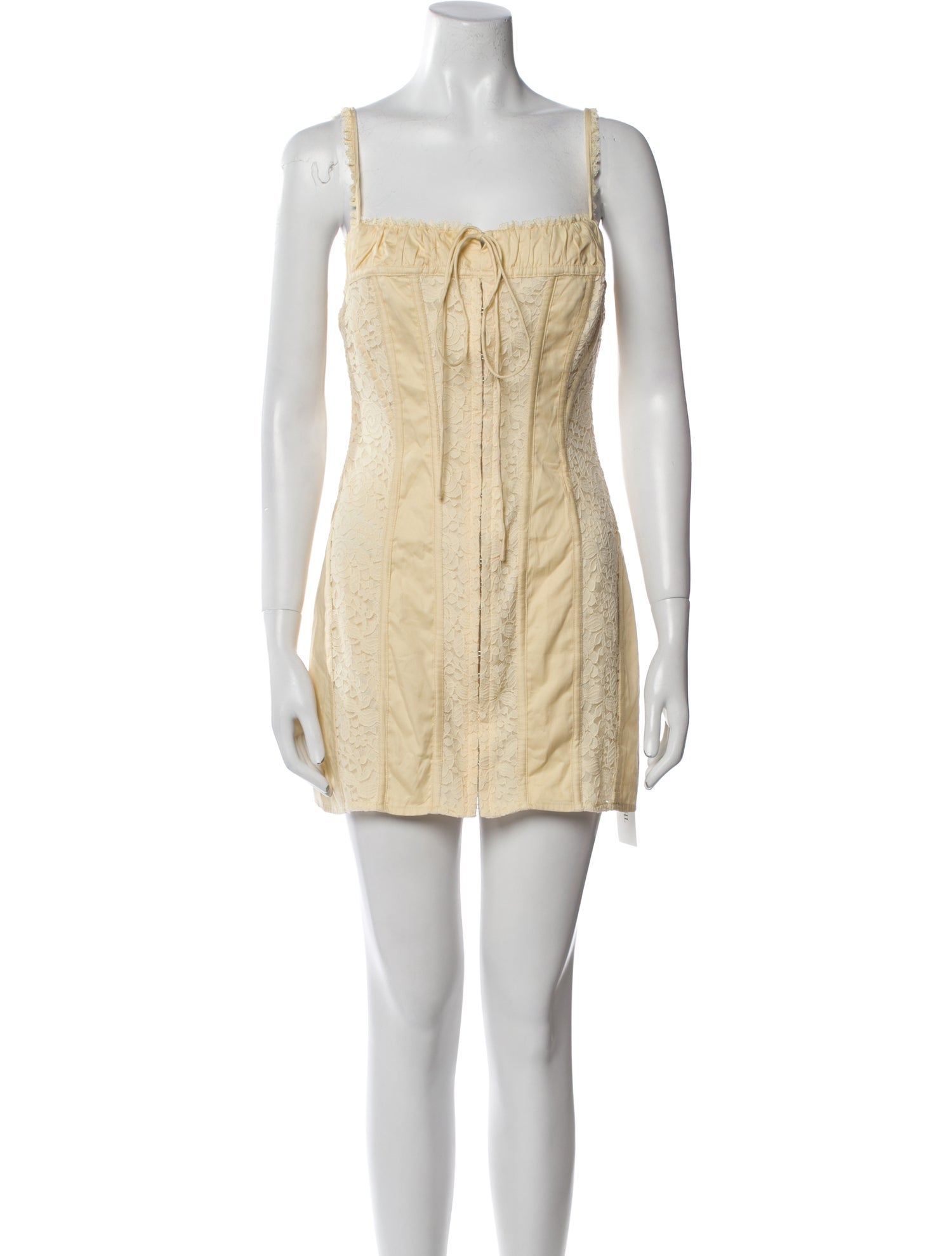 For Love & Lemons Square Neckline Mini Dress