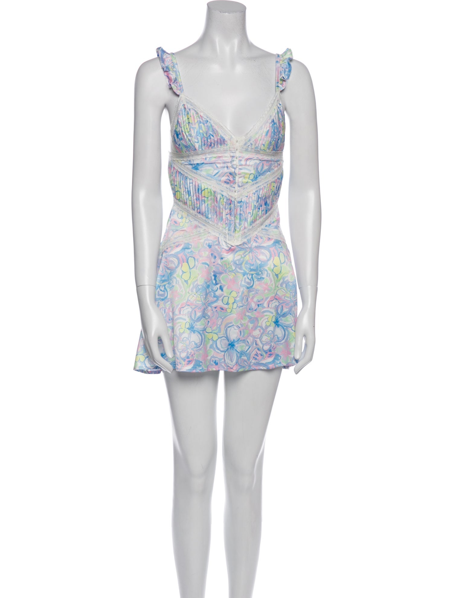 For Love & Lemons Printed Mini Dress