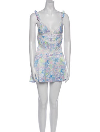 For Love & Lemons Printed Mini Dress