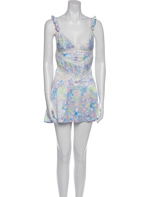 For Love & Lemons Printed Mini Dress