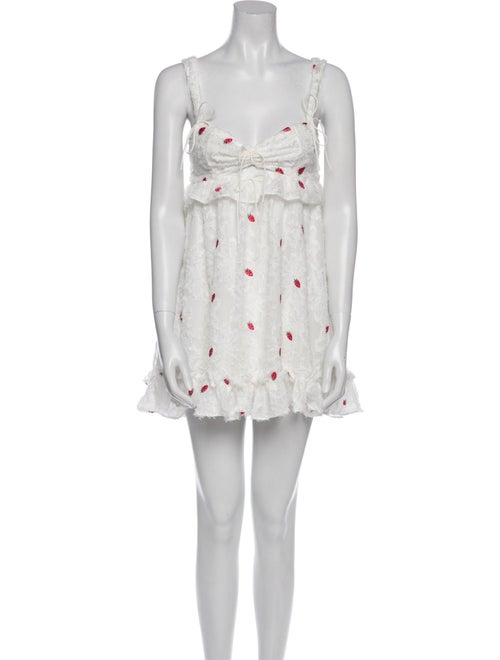 For Love & Lemons Floral Print Mini Dress