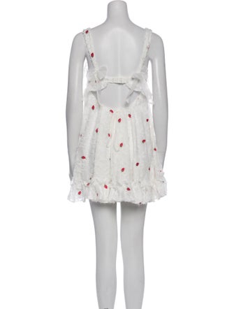 For Love & Lemons Floral Print Mini Dress