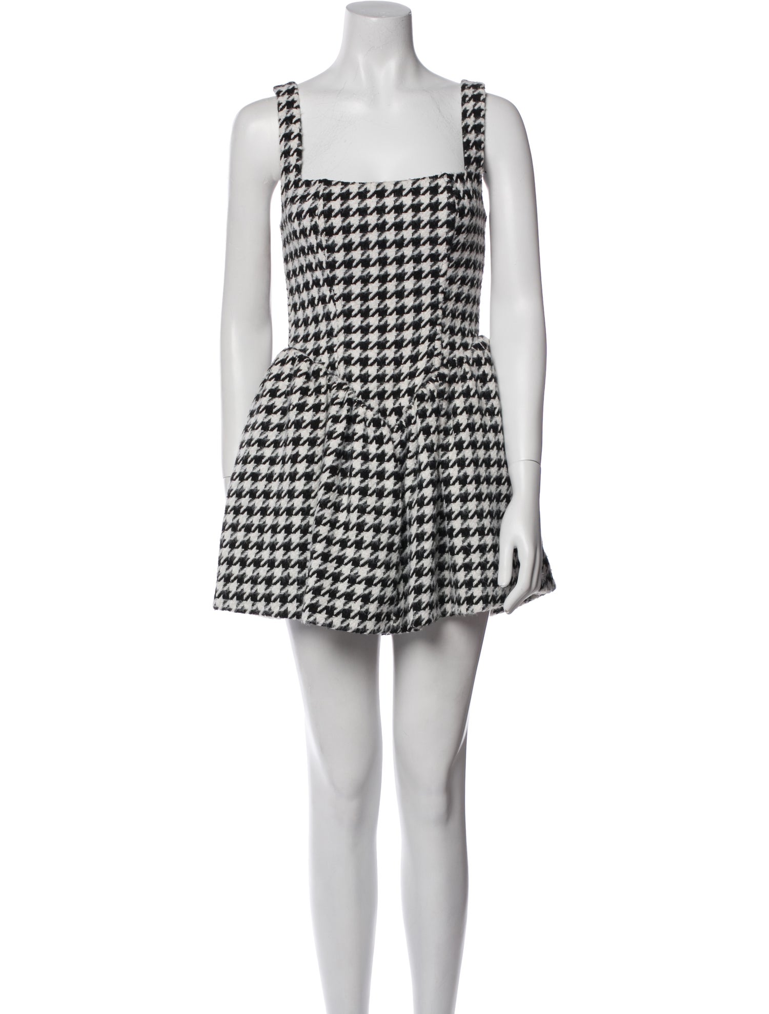 For Love & Lemons Houndstooth Print Mini Dress