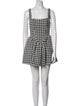 For Love & Lemons Houndstooth Print Mini Dress