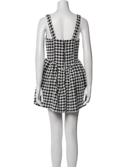 For Love & Lemons Houndstooth Print Mini Dress
