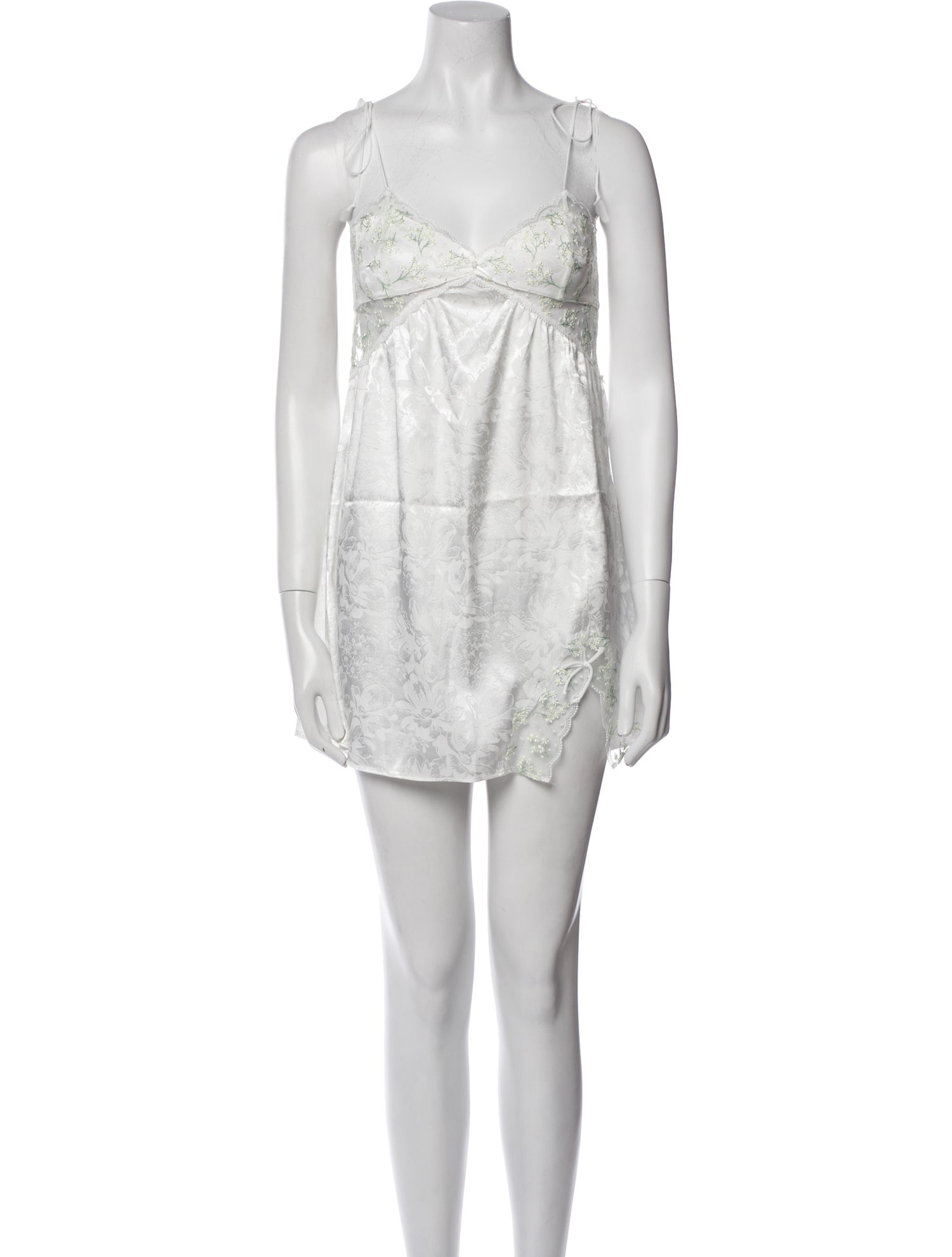 For Love & Lemons V-Neck Mini Dress