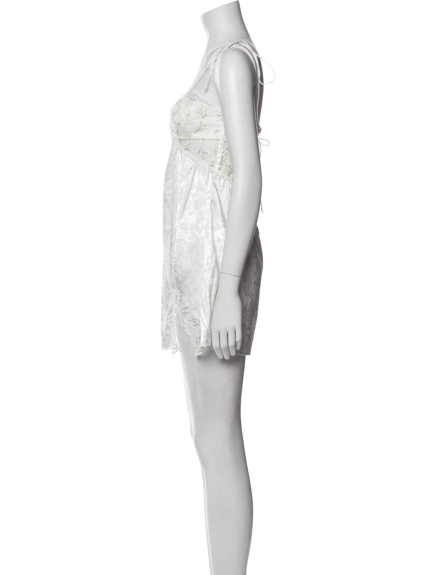 For Love & Lemons V-Neck Mini Dress