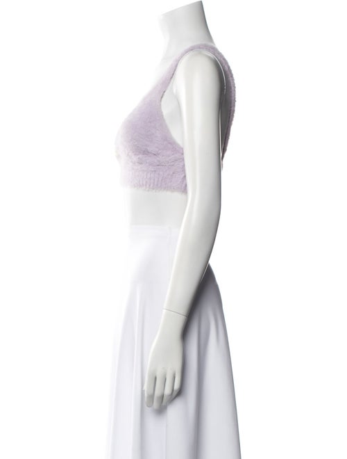 For Love & Lemons V-Neck Sleeveless Crop Top