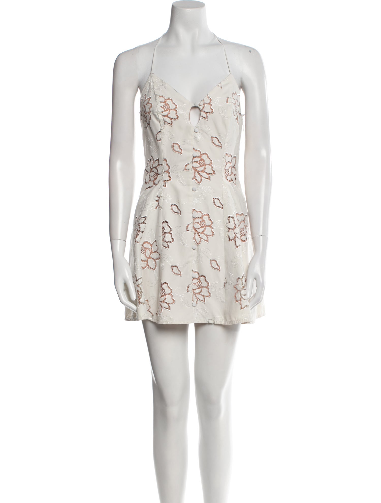 For Love & Lemons Floral Print Mini Dress