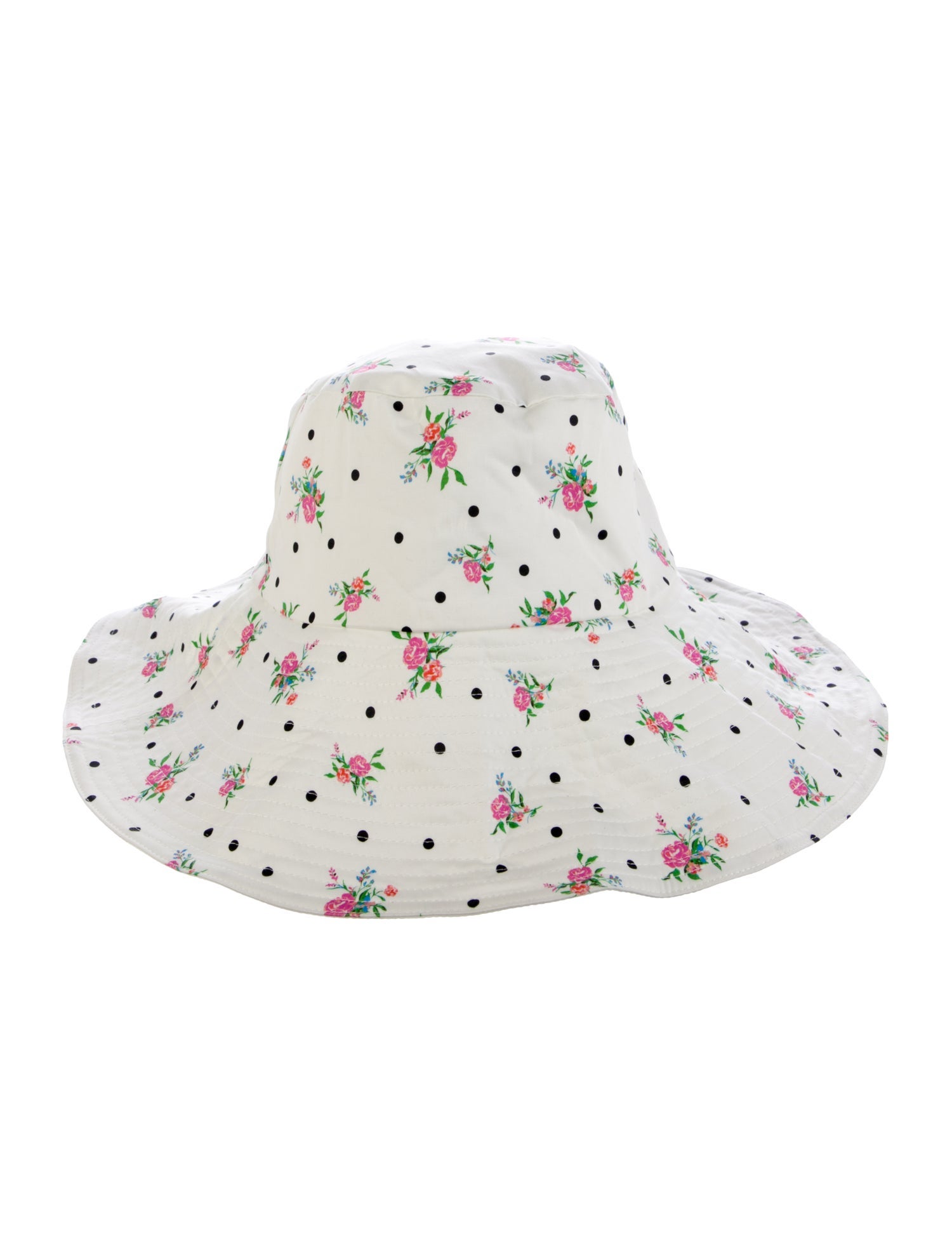 For Love & Lemons Polkadot Floral Sun Hat