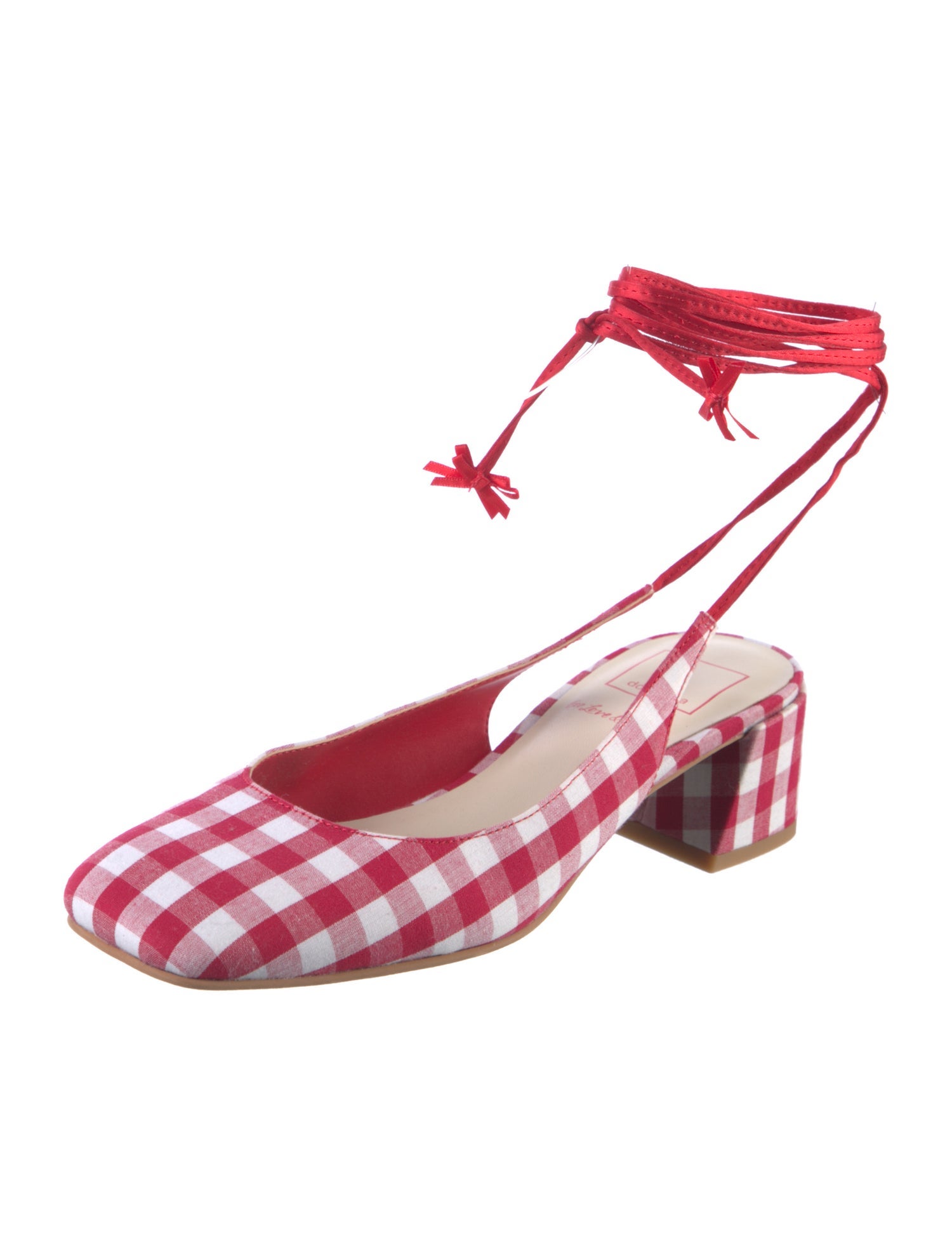 For Love & Lemons Printed Slingback Pumps