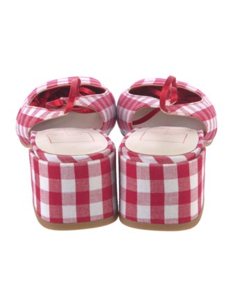 For Love & Lemons Printed Slingback Pumps