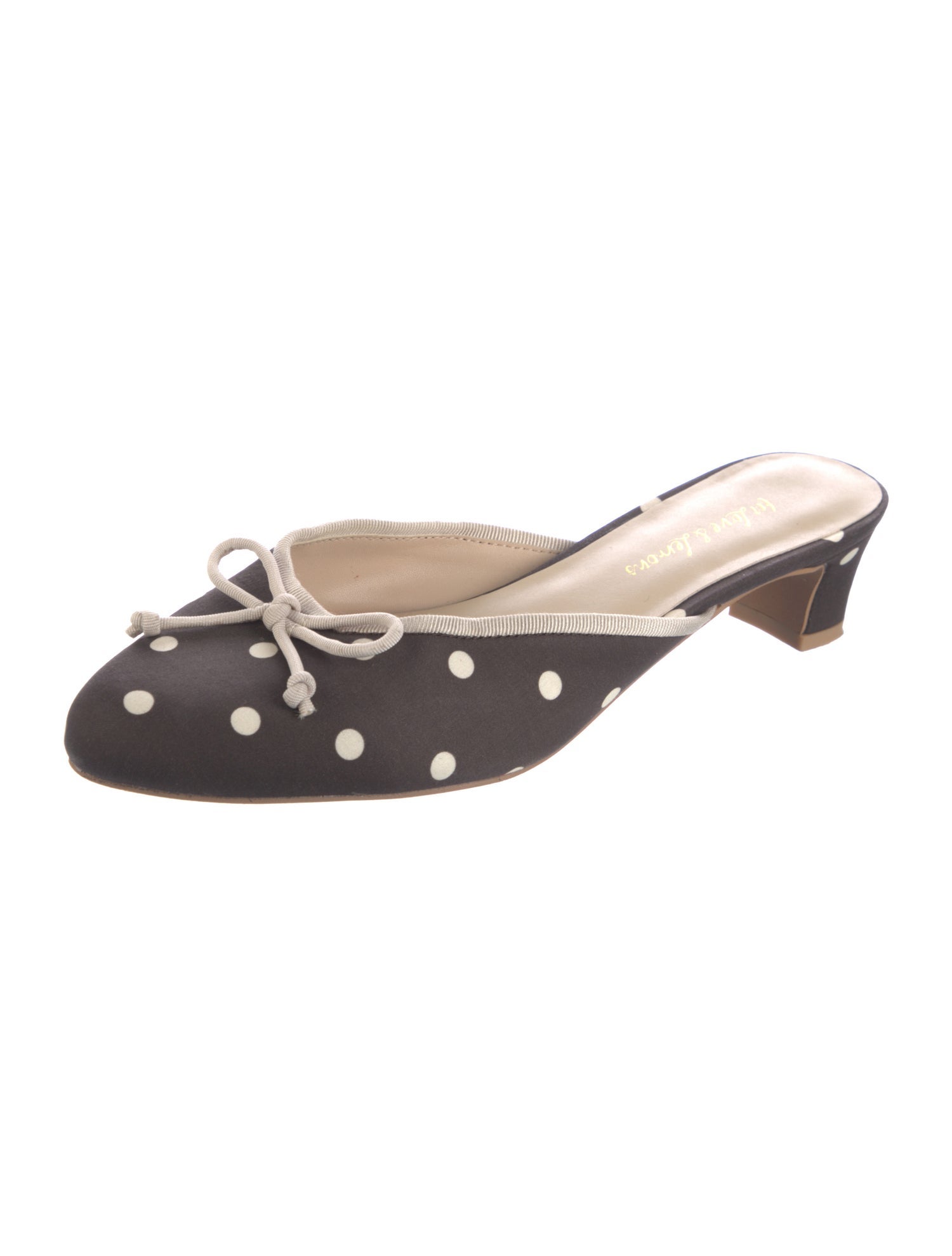 For Love & Lemons Polka Dot Print Mules