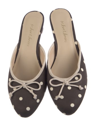 For Love & Lemons Polka Dot Print Mules