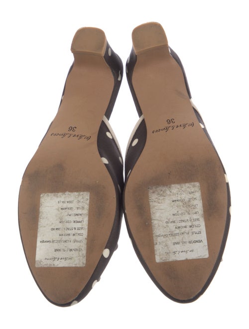 For Love & Lemons Polka Dot Print Mules