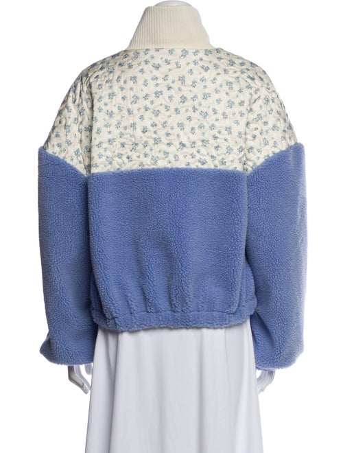 For Love & Lemons Faux Shearling Printed Faux Fur Jacket