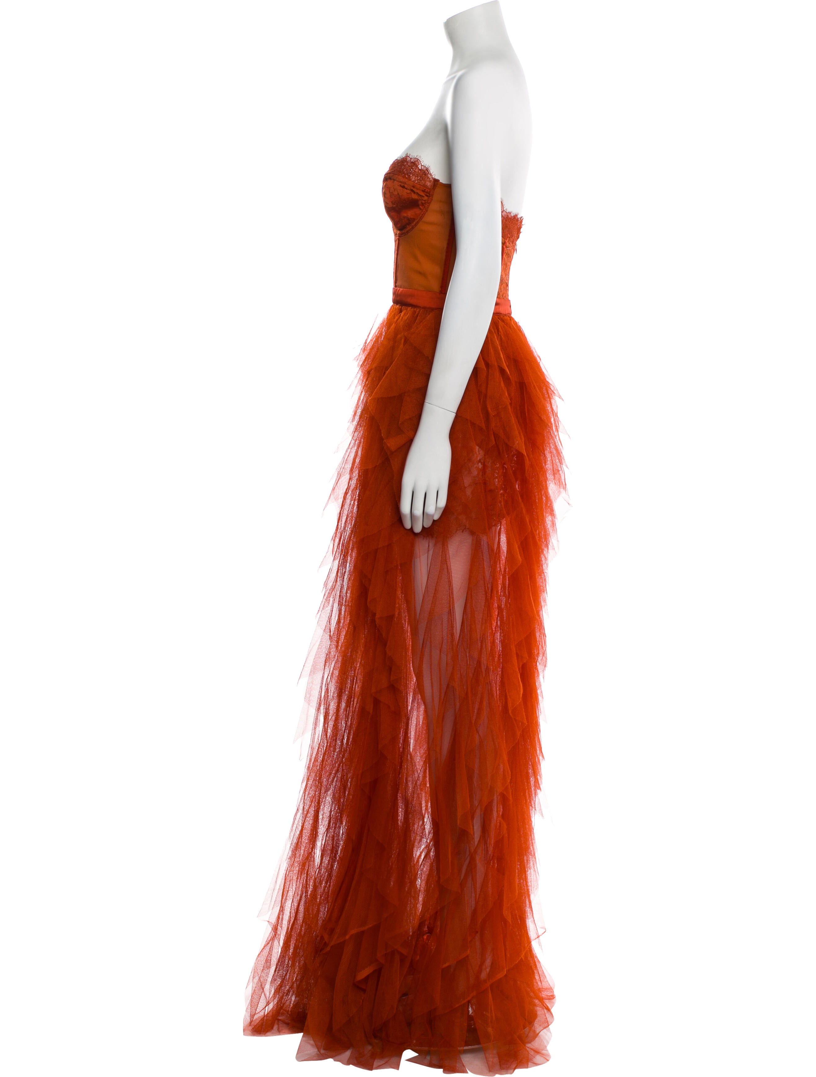 For Love & Lemons Strapless Long Dress