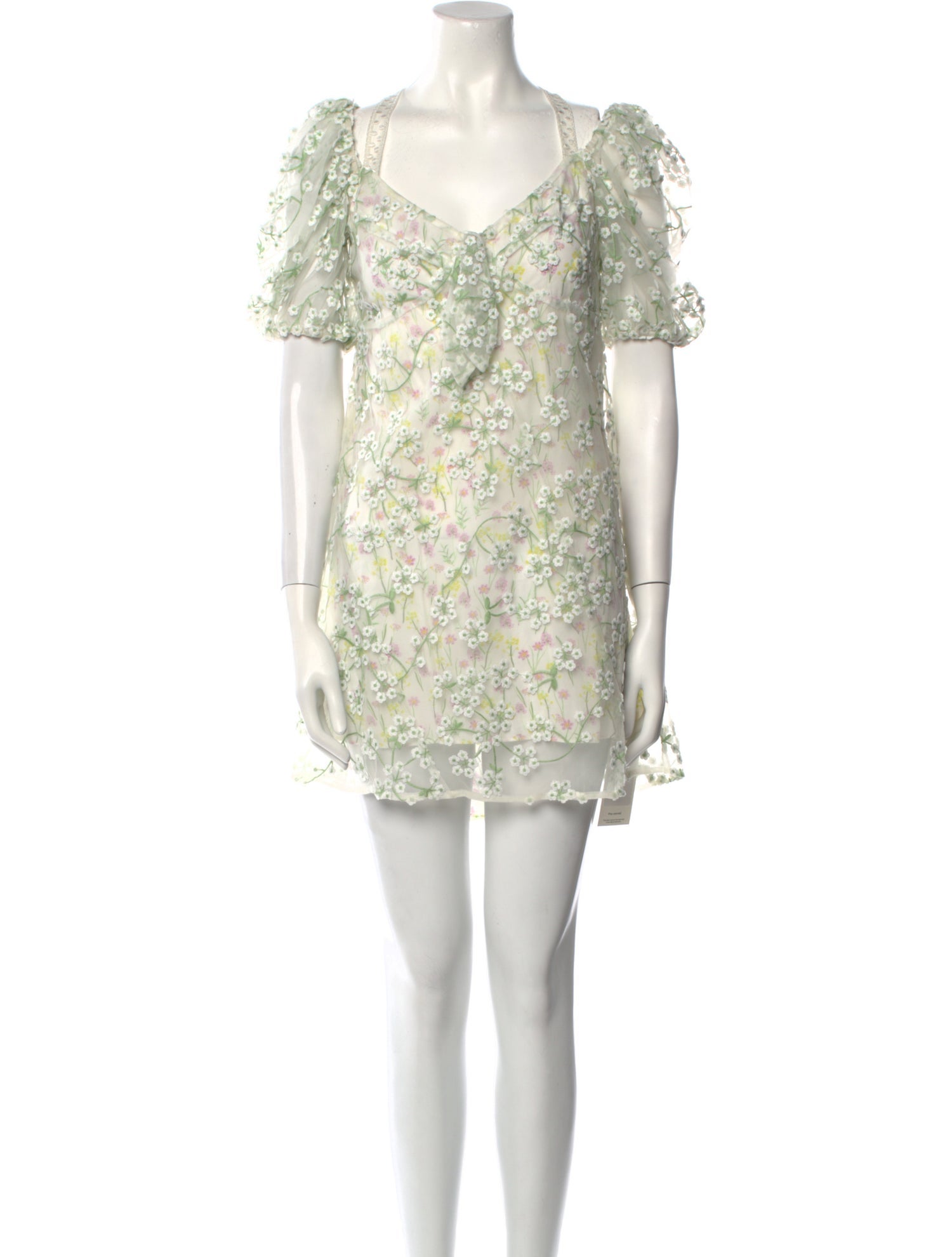 For Love & Lemons Floral Print Mini Dress