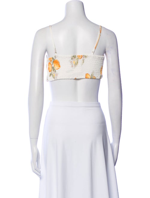 For Love & Lemons V-Neck Sleeveless Crop Top