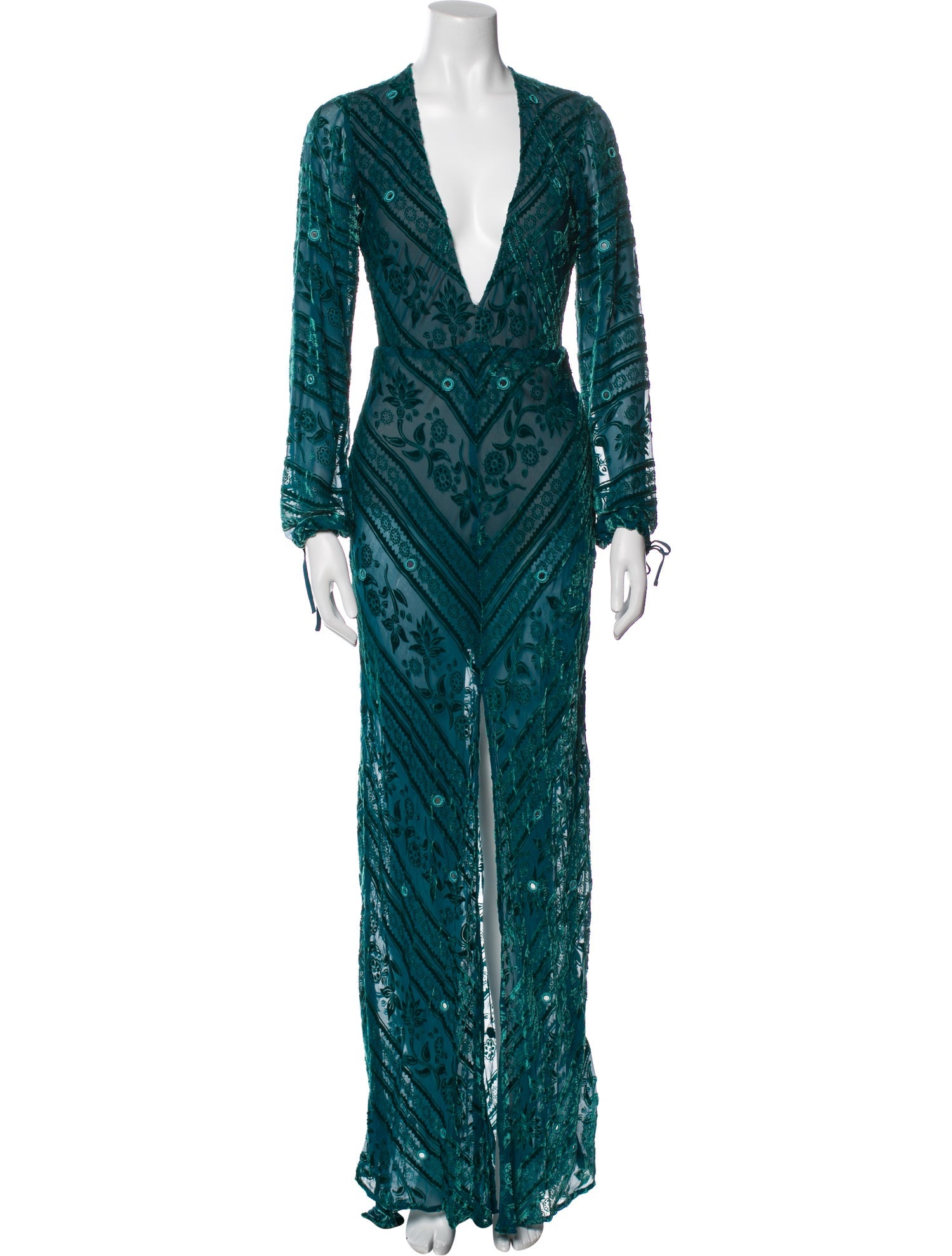 For Love & Lemons V-Neck Long Dress