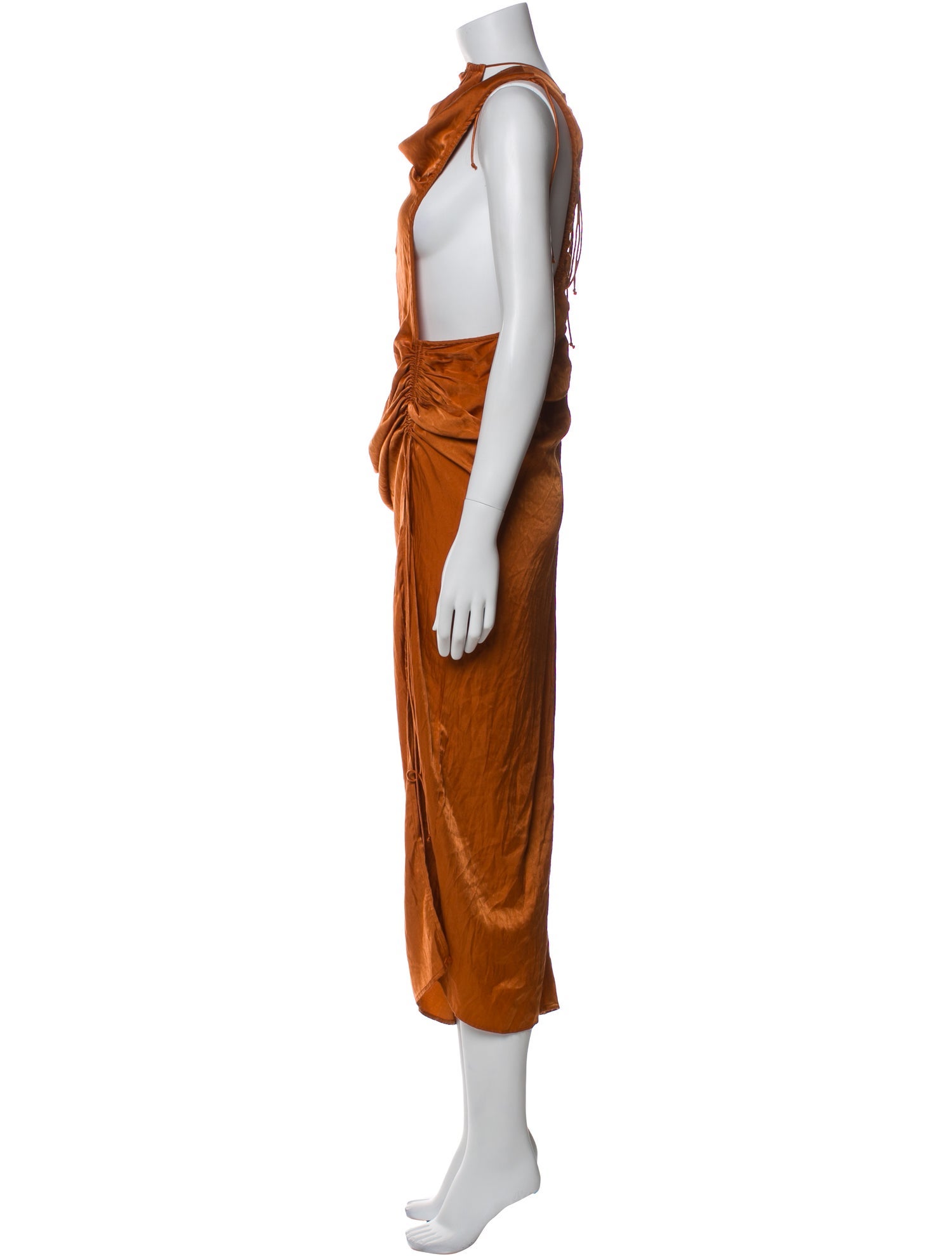 For Love & Lemons Cowl Neck Long Dress