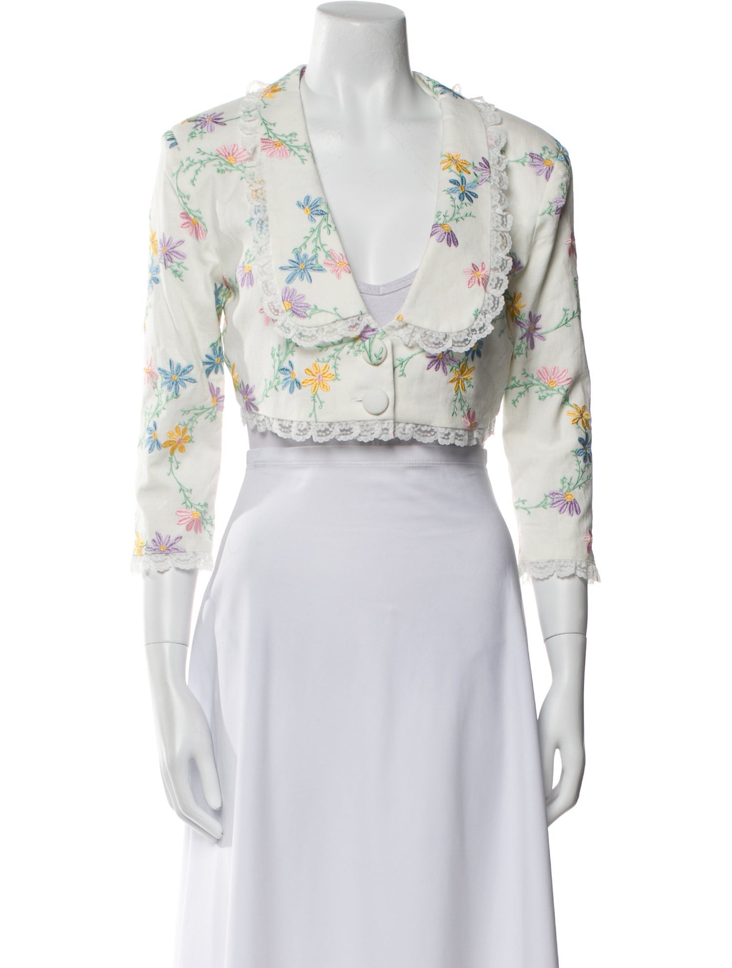 For Love & Lemons Floral Print Bolero