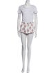 For Love & Lemons Floral Print Ruffle Embellishment Short Set