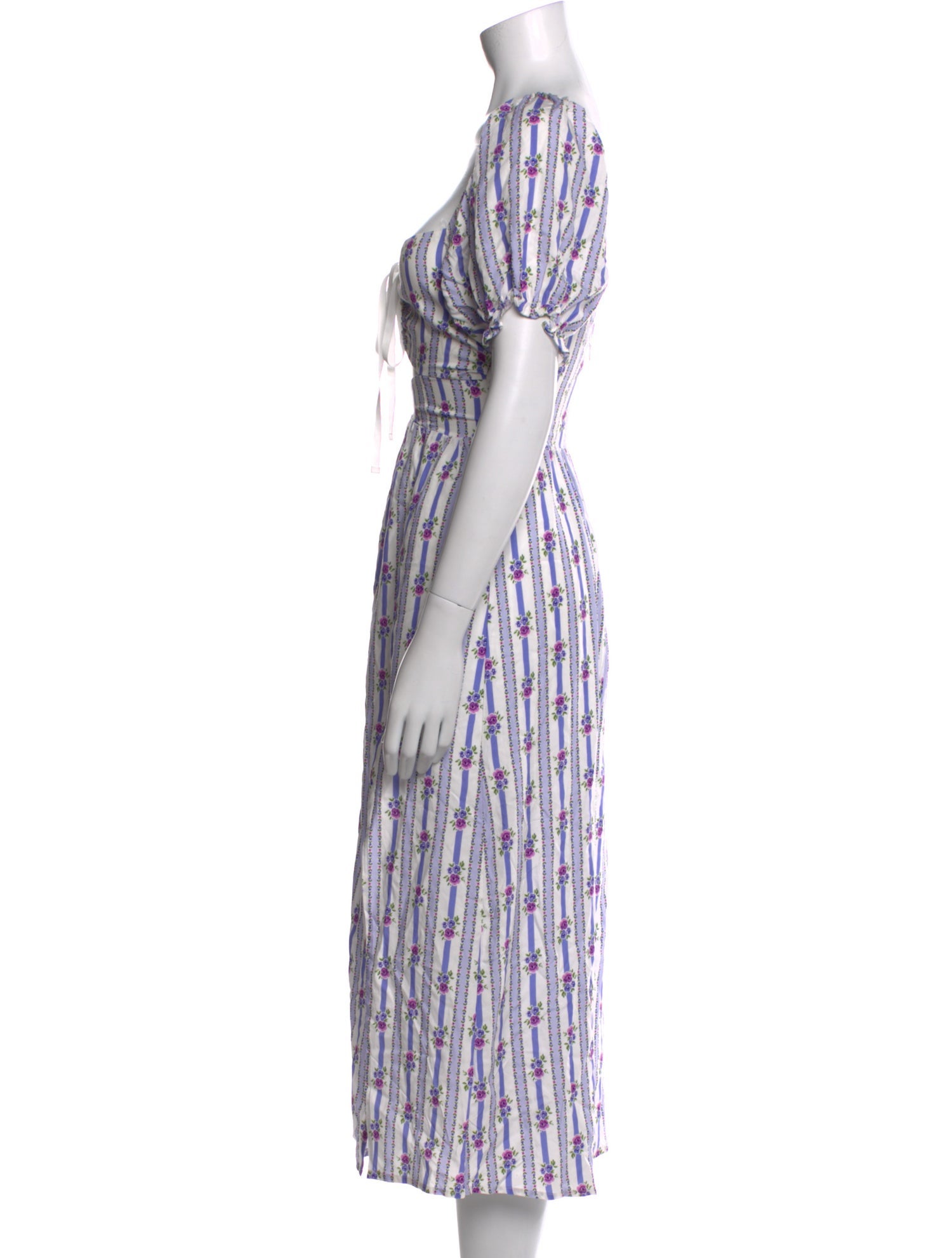 For Love & Lemons Silk Knee-Length Dress