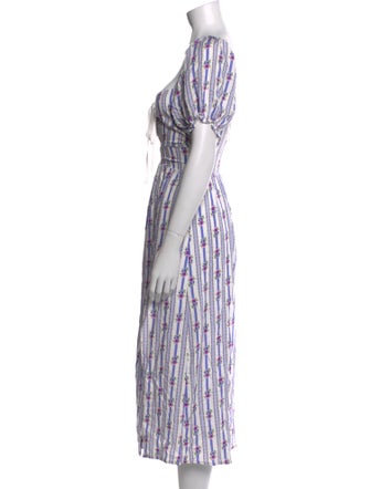 For Love & Lemons Silk Knee-Length Dress