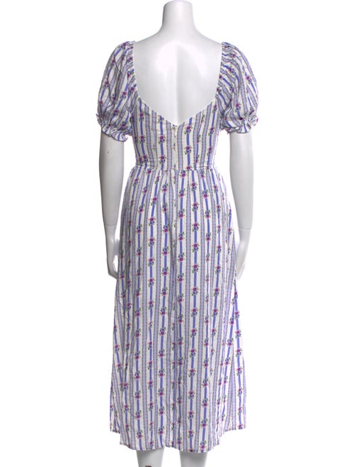 For Love & Lemons Silk Knee-Length Dress