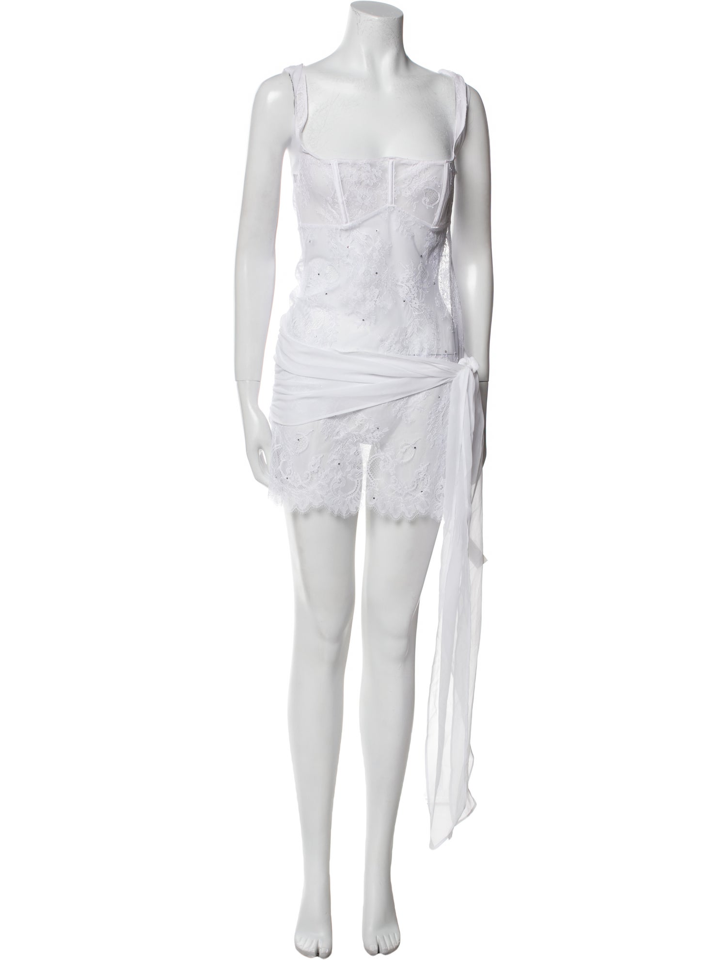 For Love & Lemons Square Neckline Mini Dress