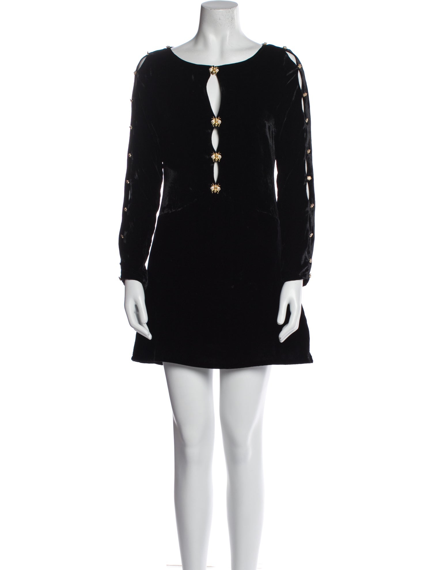 For Love & Lemons Bateau Neckline Mini Dress