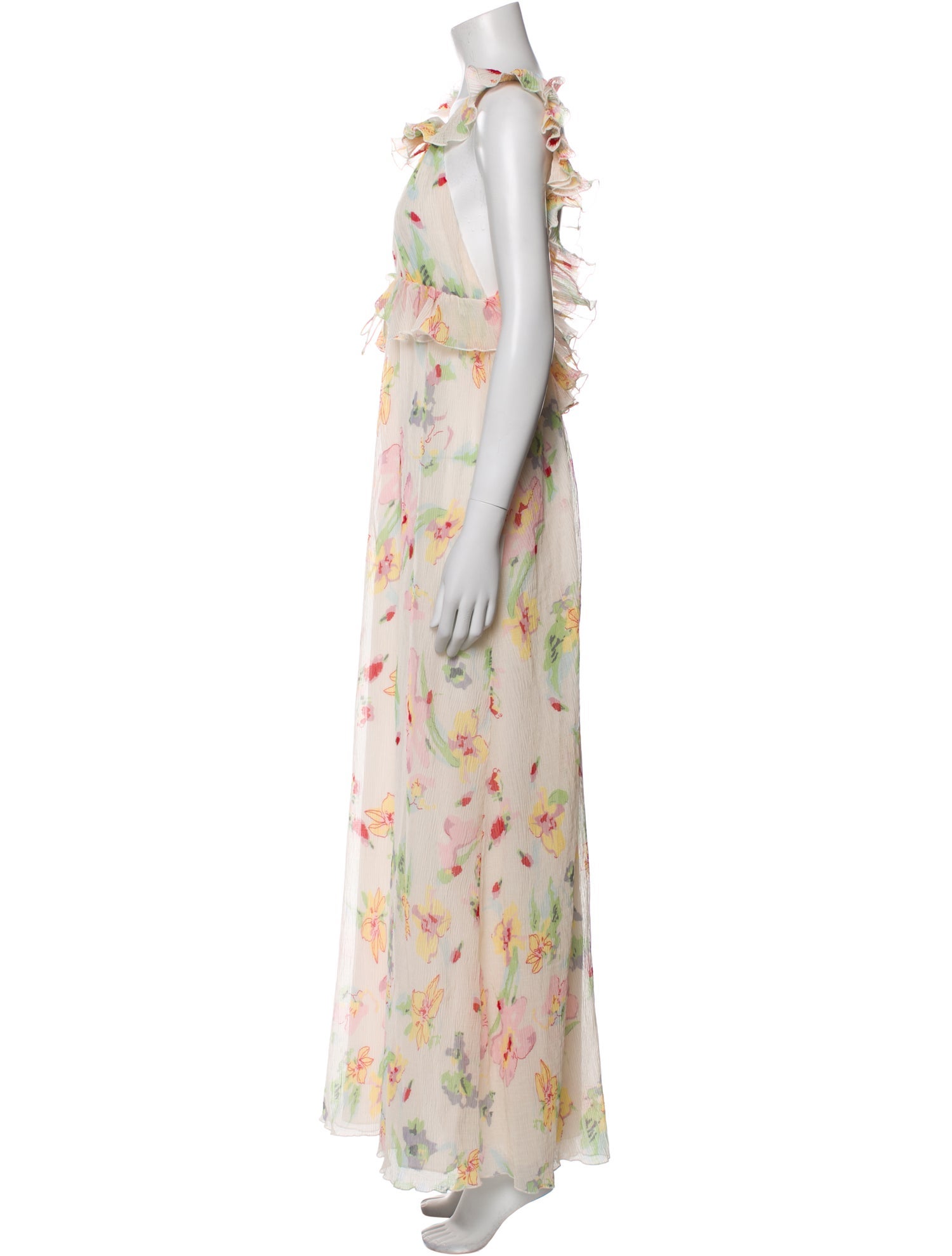 For Love & Lemons Floral Print Long Dress w/ Tags