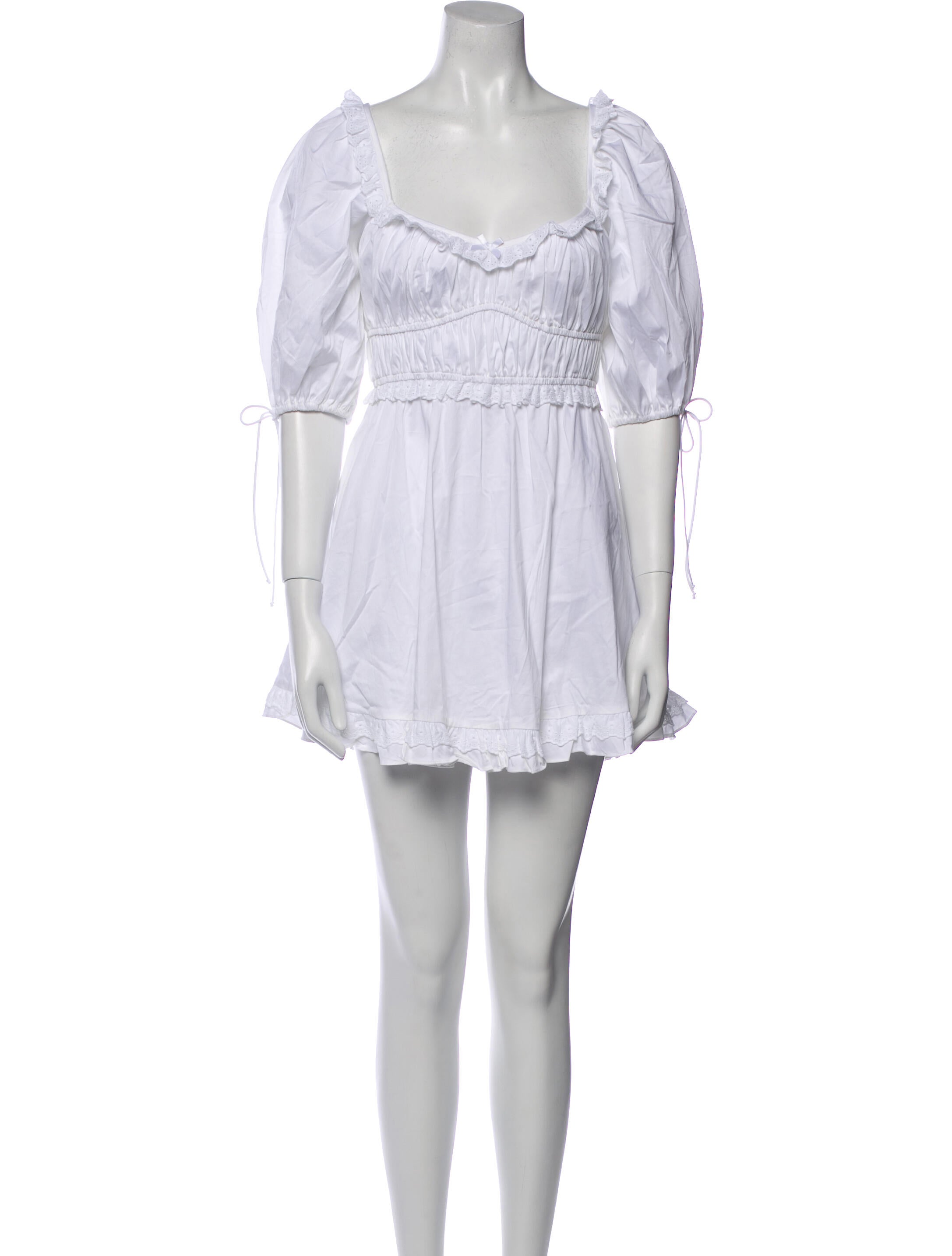 For Love & Lemons Scoop Neck Mini Dress