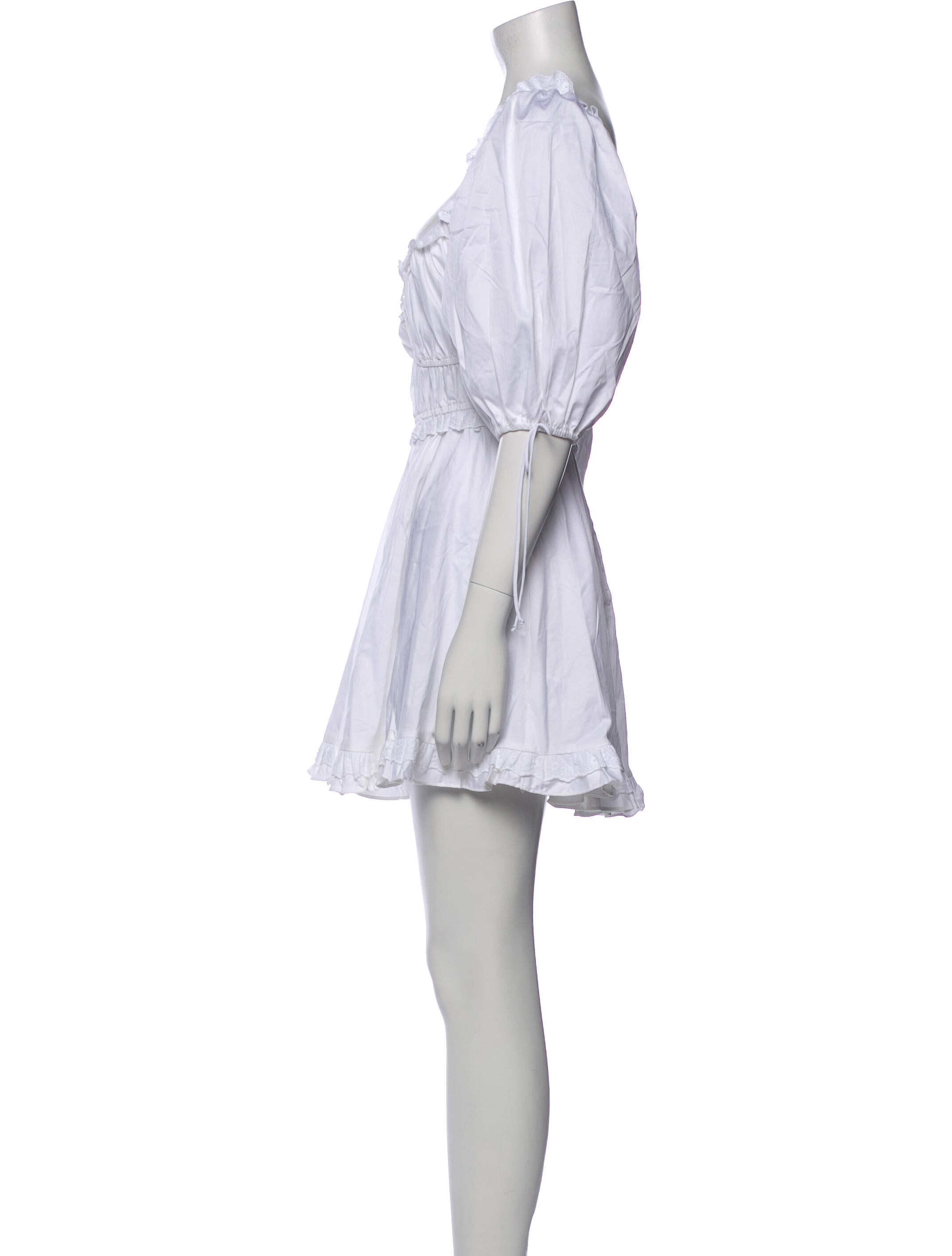 For Love & Lemons Scoop Neck Mini Dress