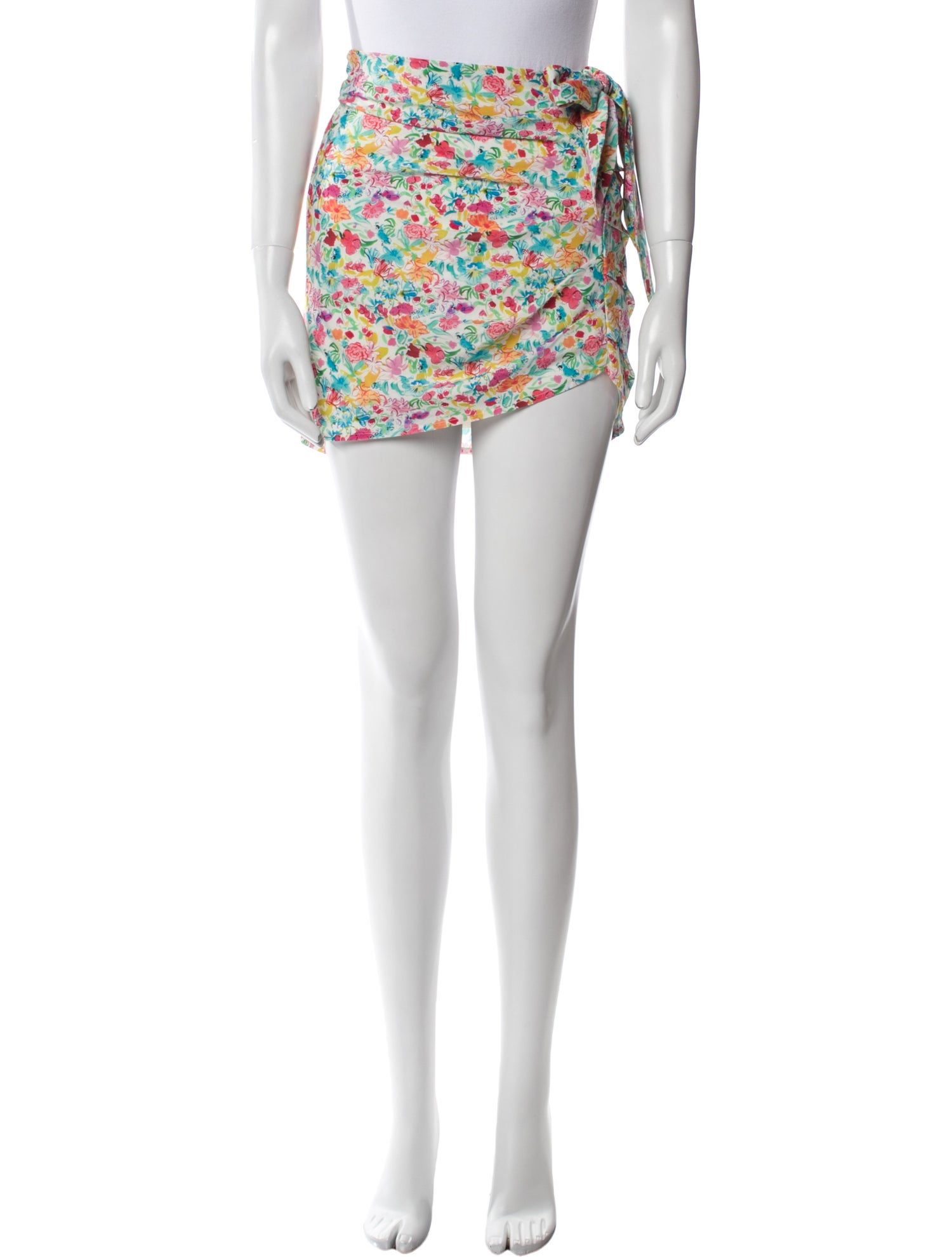 For Love & Lemons Floral Print Mini Skirt