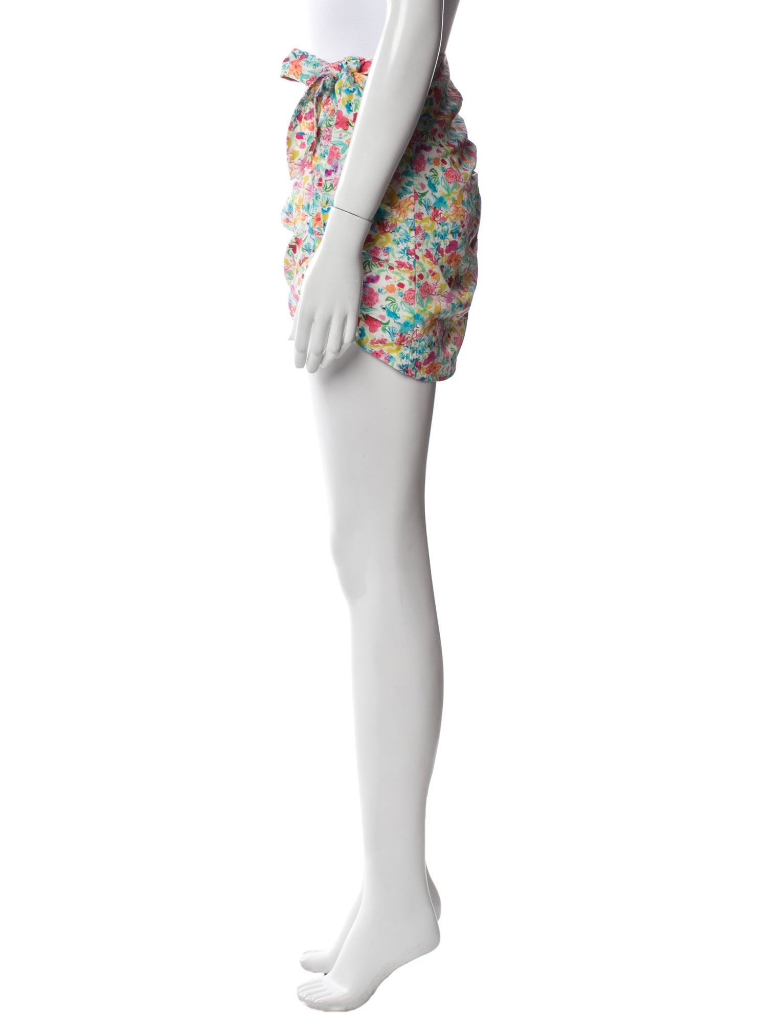 For Love & Lemons Floral Print Mini Skirt