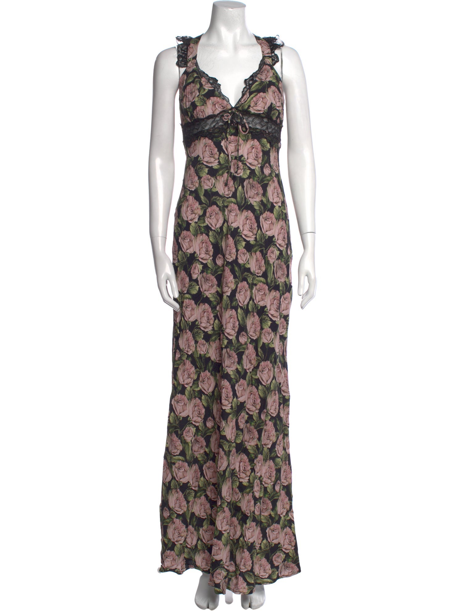 For Love & Lemons Printed Long Dress