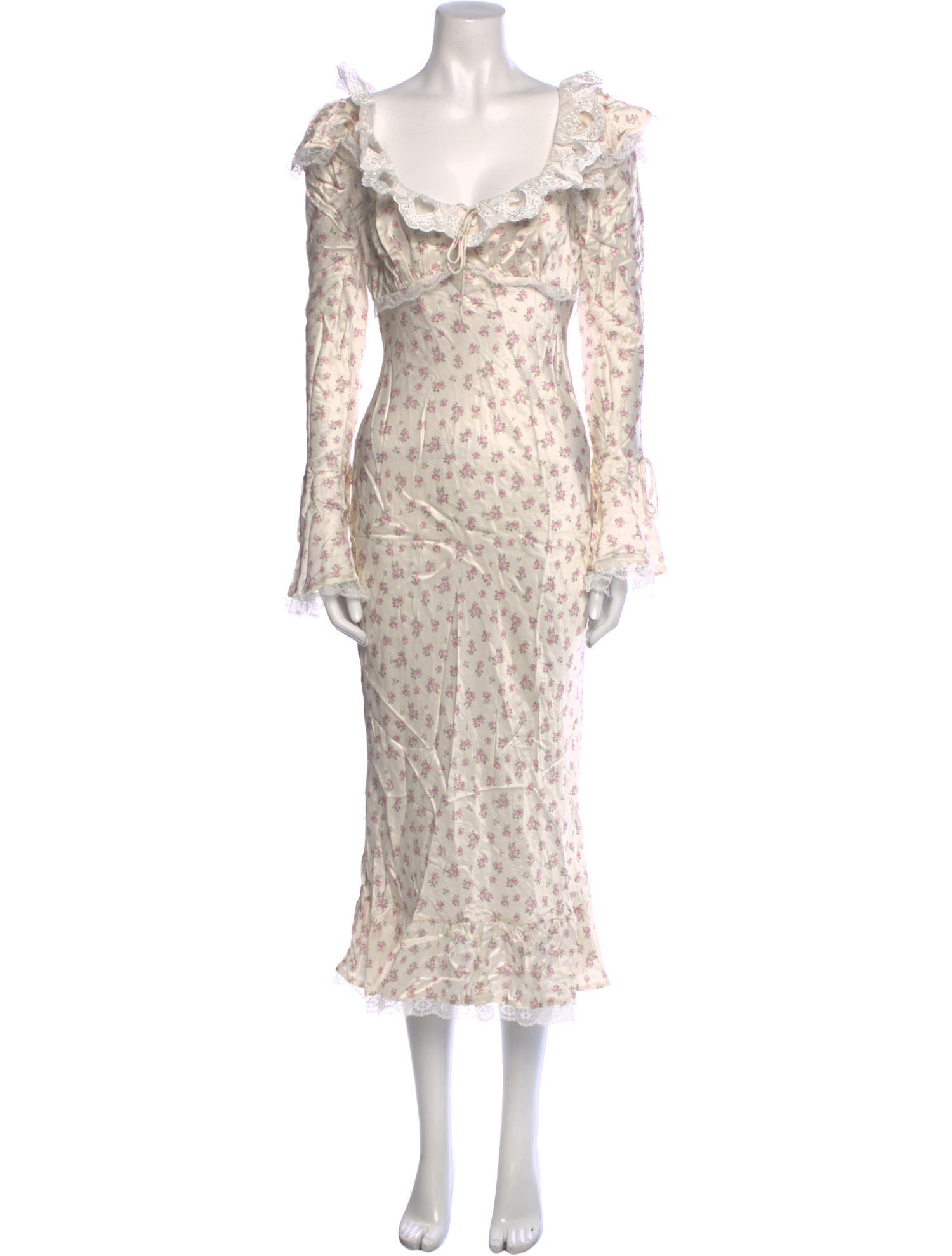 For Love & Lemons Floral Print Long Dress w/ Tags