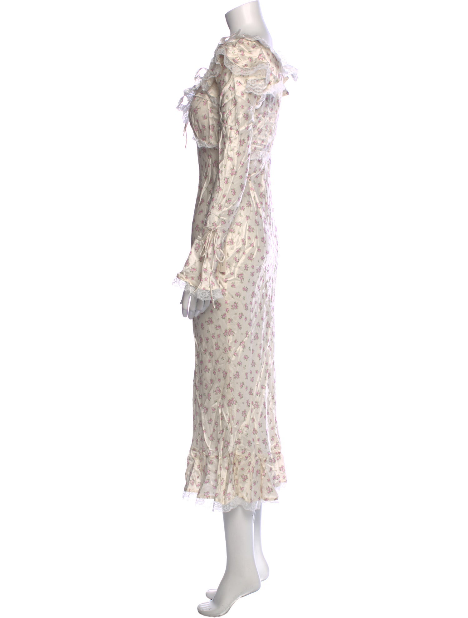 For Love & Lemons Floral Print Long Dress w/ Tags