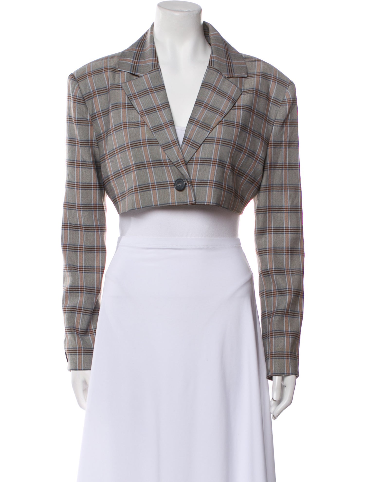 For Love & Lemons Plaid Print Blazer