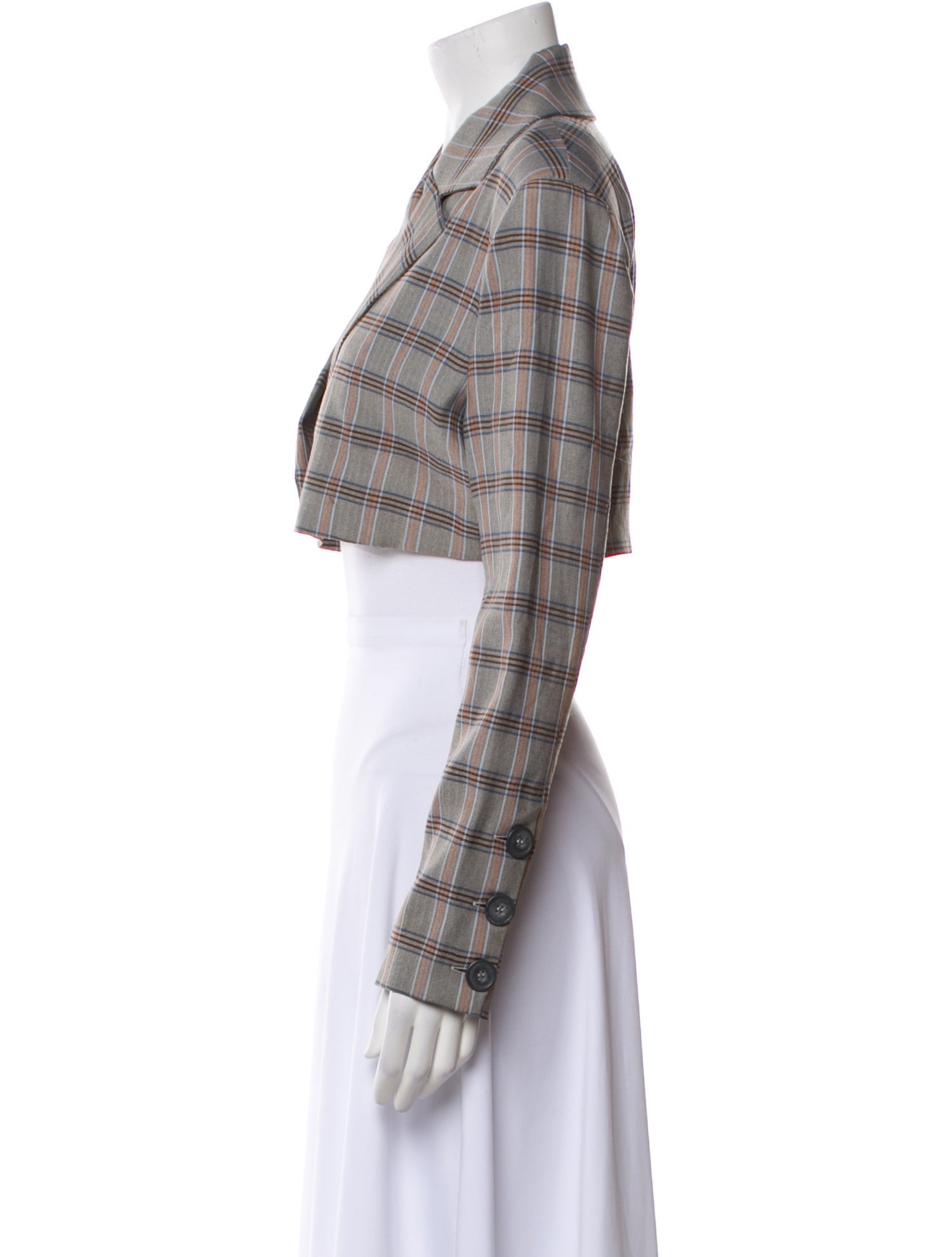 For Love & Lemons Plaid Print Blazer