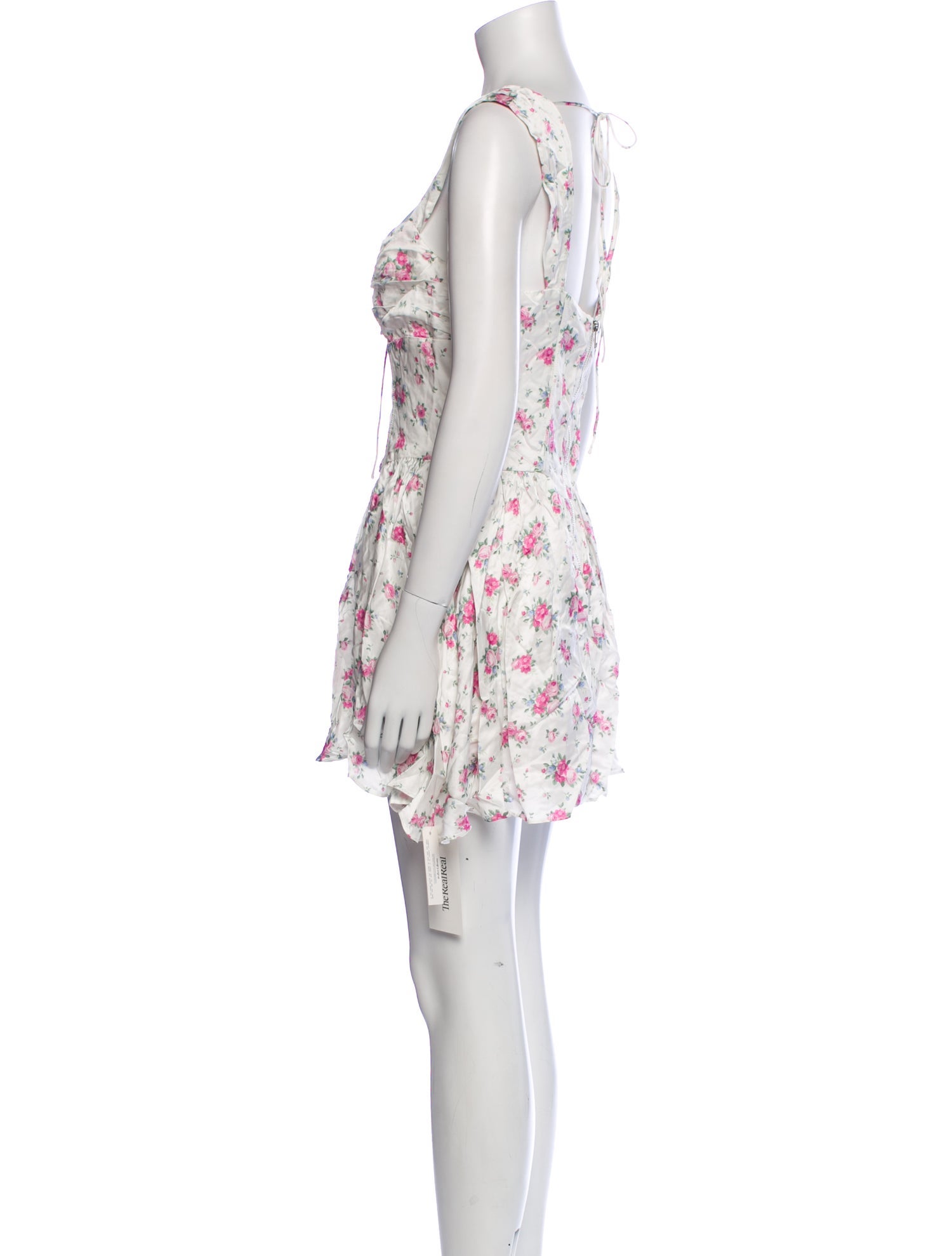 For Love & Lemons Floral Print Mini Dress