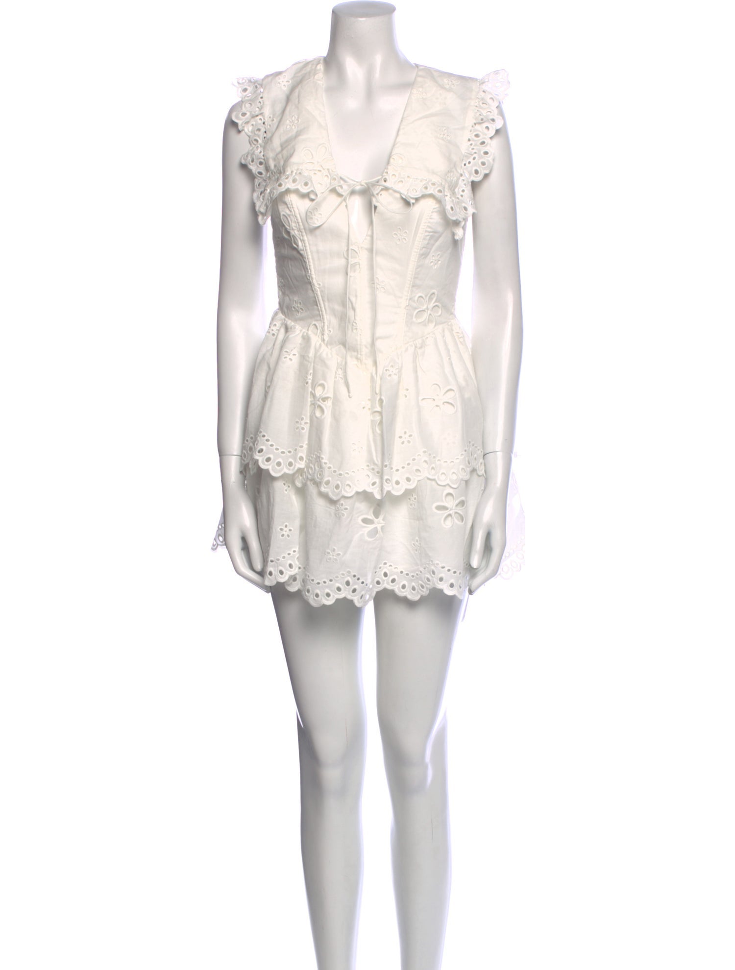For Love & Lemons V-Neck Mini Dress w/ Tags