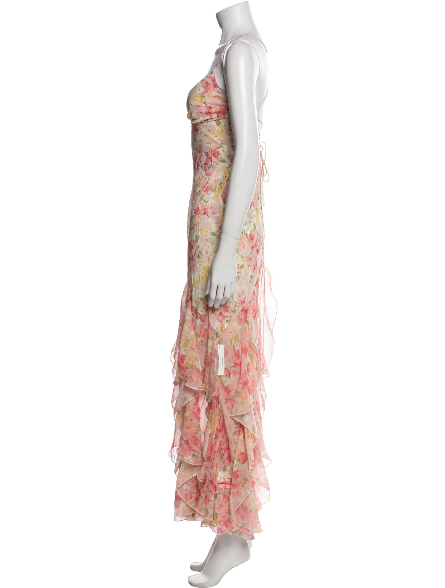 For Love & Lemons Floral Print Long Dress w/ Tags