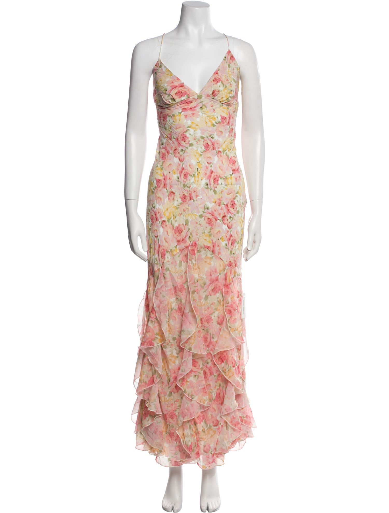 For Love & Lemons Floral Print Long Dress w/ Tags