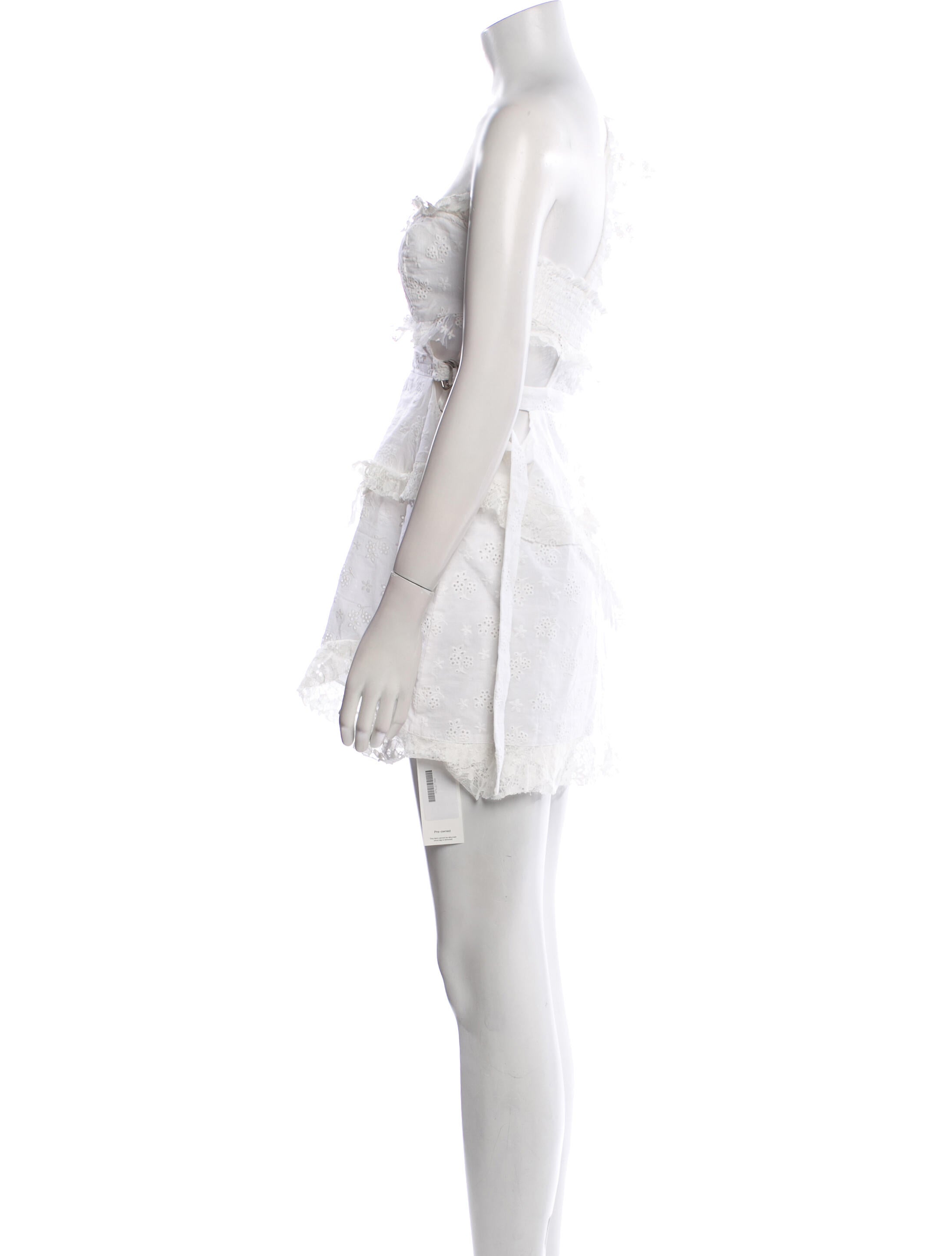 For Love & Lemons One-Shoulder Mini Dress