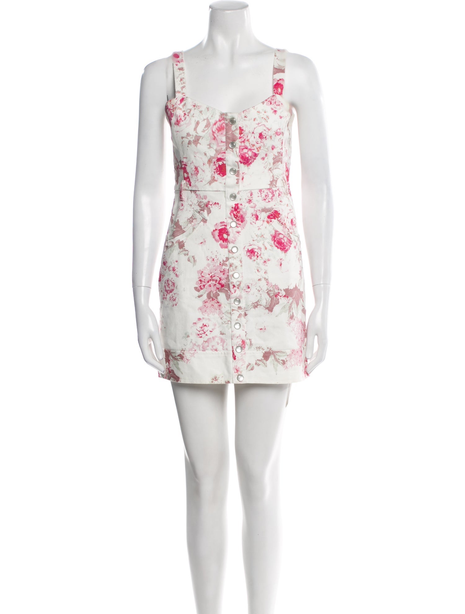 For Love & Lemons Floral Print Mini Dress